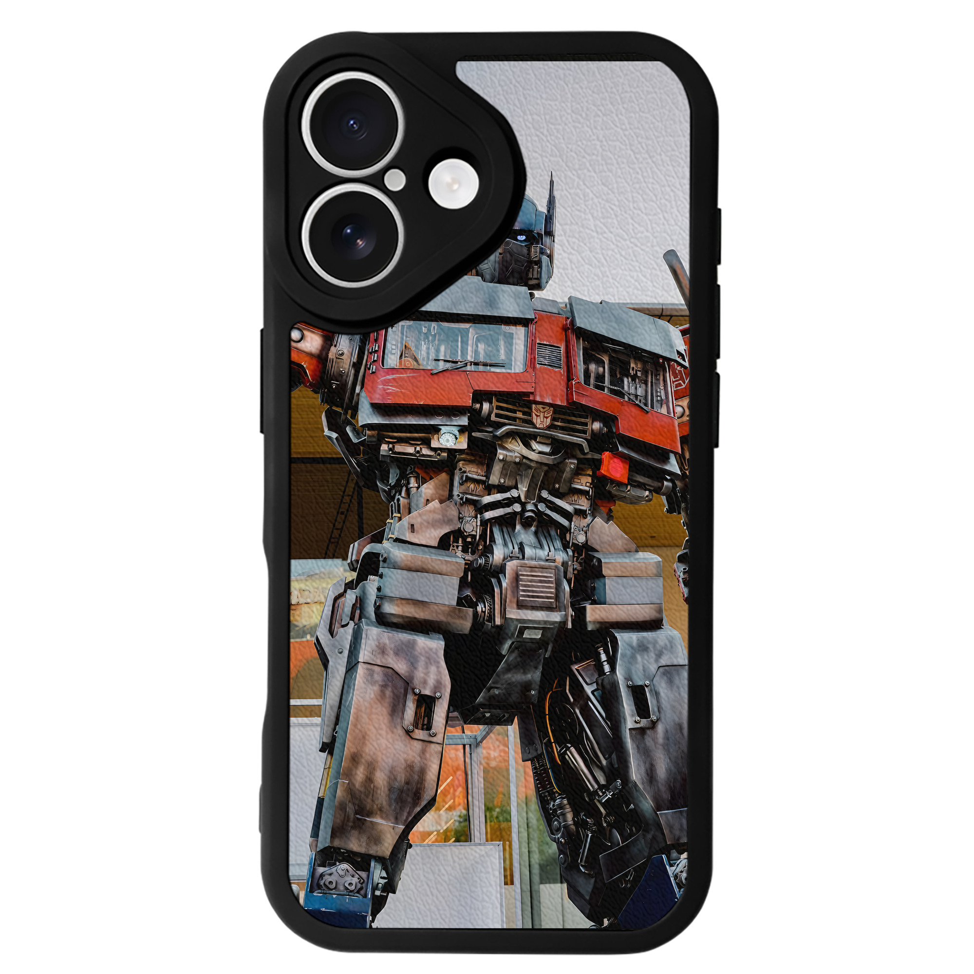 （画像用） Transformers トランスフォーマー 【iPhone 16シリーズ対応】シリコンスマホケース（レザー調） 材質：シリコン